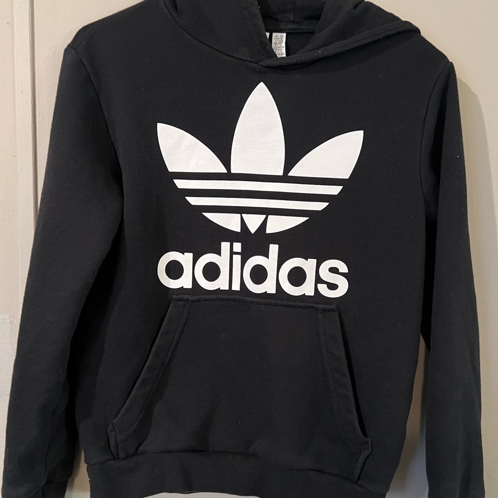 Boys Adidas Black Hoodie